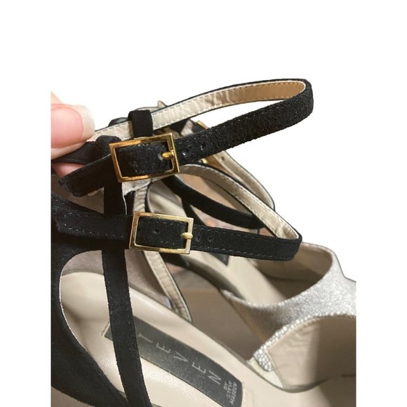 Steven by Steve Madden heels. Siege color leather on top, suede heel‎ Sz 8 - Picture 4 of 11